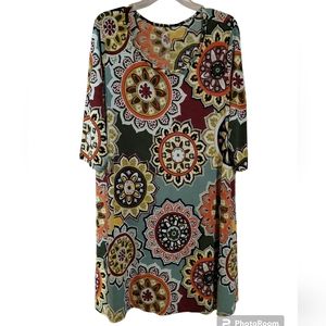 Women's mandala tunic dress